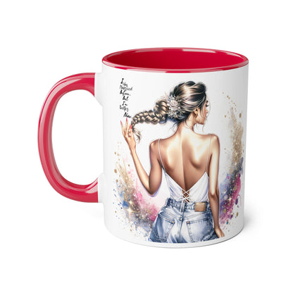 I Was Married Before But I'm Better Now Humoristic Artistic Accent Mug, 11oz | Vibrant Coffee Cup, Gift for Her, Inspirational Decor, Stylish Drinkware, Unique Artwork