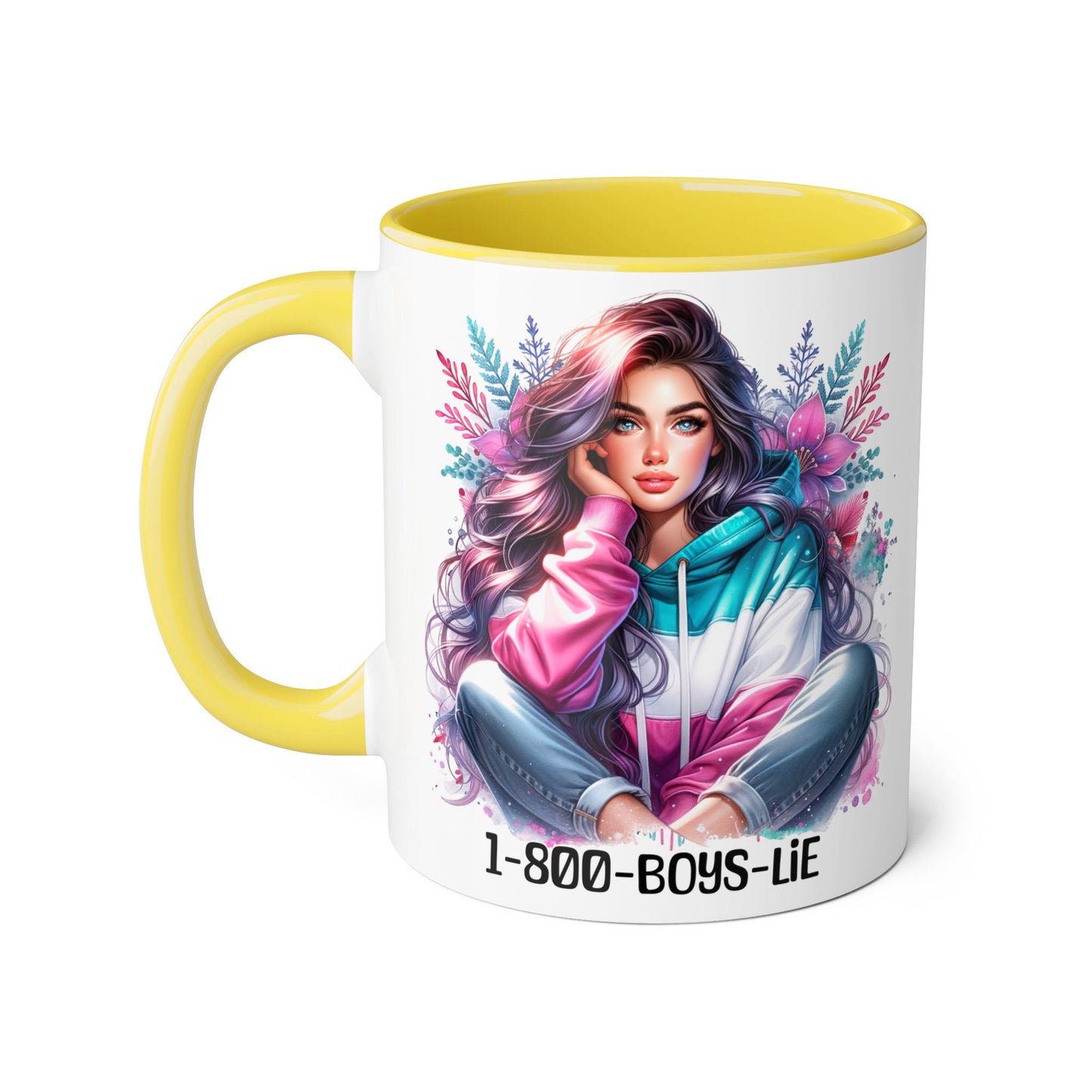 1-800-BOYS-LIE Colorful Feminine Accent Mug with Floral Design - Perfect for Stylish Coffee Lovers, Unique Gift for Birthdays, Holidays, and [...]