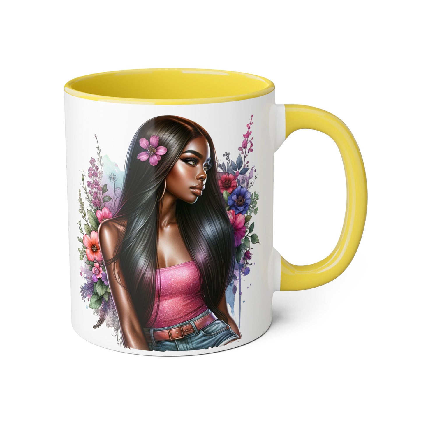 Yuck Fou Floral Portrait Accent Mug, 11oz - Perfect Gift for Coffee Lovers, Artistic Home Decor, Flower Lover's Mug, Unique Tea Cup, Birthday [...]