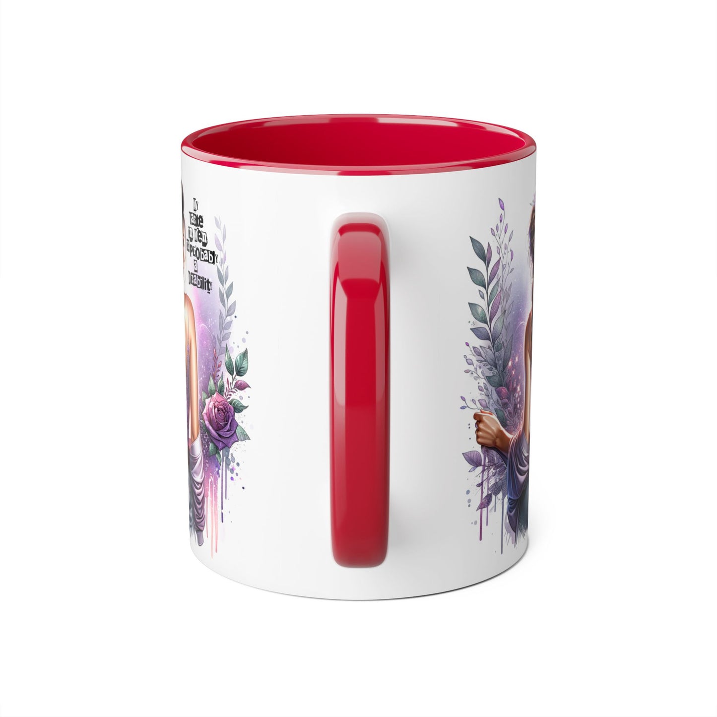 Funny Accent Mug - My Taste in Men is Probably a Disability Humor 11oz Cup