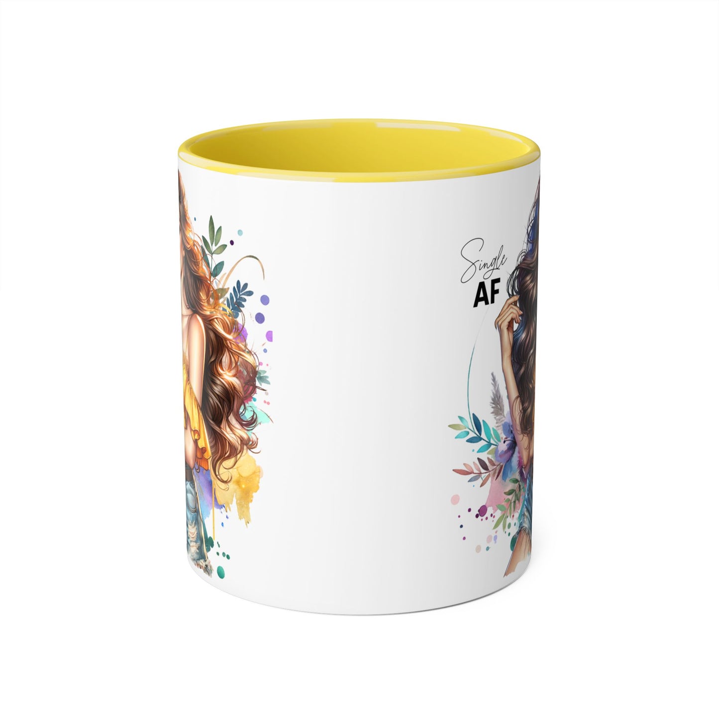 Single AF Stylish Coffee Mug, Unique Gift for Her, Sassy Accent Mug, Birthday Present, Self-Care Reminder, Home Decor