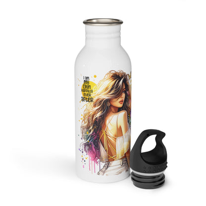 I Am My Own Happily Ever After Stylish Stainless Steel Water Bottle, Motivational Quote Bottle, Eco-Friendly Drinkware, Unique Gift for Her, Summer Hydration Essential