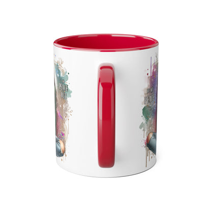 Artistic Be My Peace or Peace Out Mug, Inspirational Coffee Cup, Great for Relaxing Moments, Perfect Gift for Friends, Unique Home Decor, Peaceful Vibe