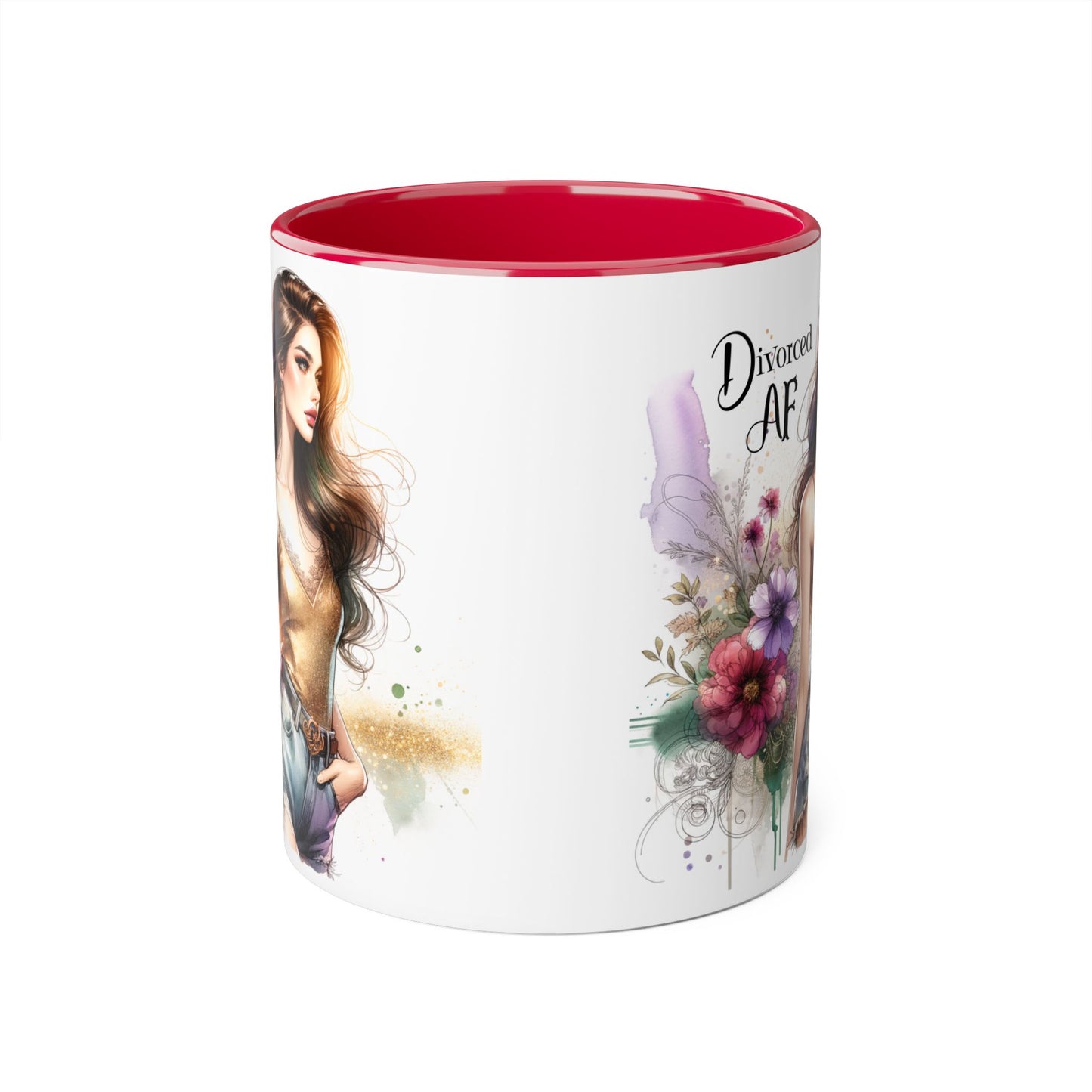Divorced AF Ceramic Mug, Sassy Coffee Cup, Empowerment Gift, Self-Love Mug, Unique Mug for Women, Divorce Celebration