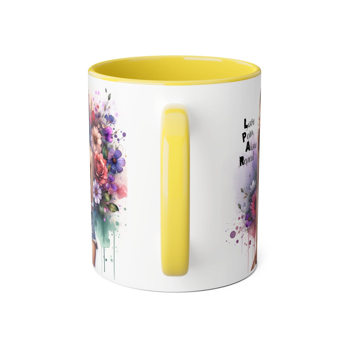 Floral Design Mug, Artistic Coffee Cup, Unique Gift, Vibrant Home Decor, Inspirational Drinkware, Birthday Present