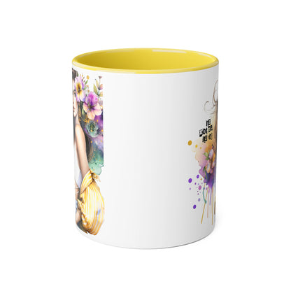 It's Not Me, It's You Humoristic Floral Accent Mug - Stylish Gift for Coffee Lovers, Art Mug, Flower Design, Motivational Quote, Unique Tea Cup