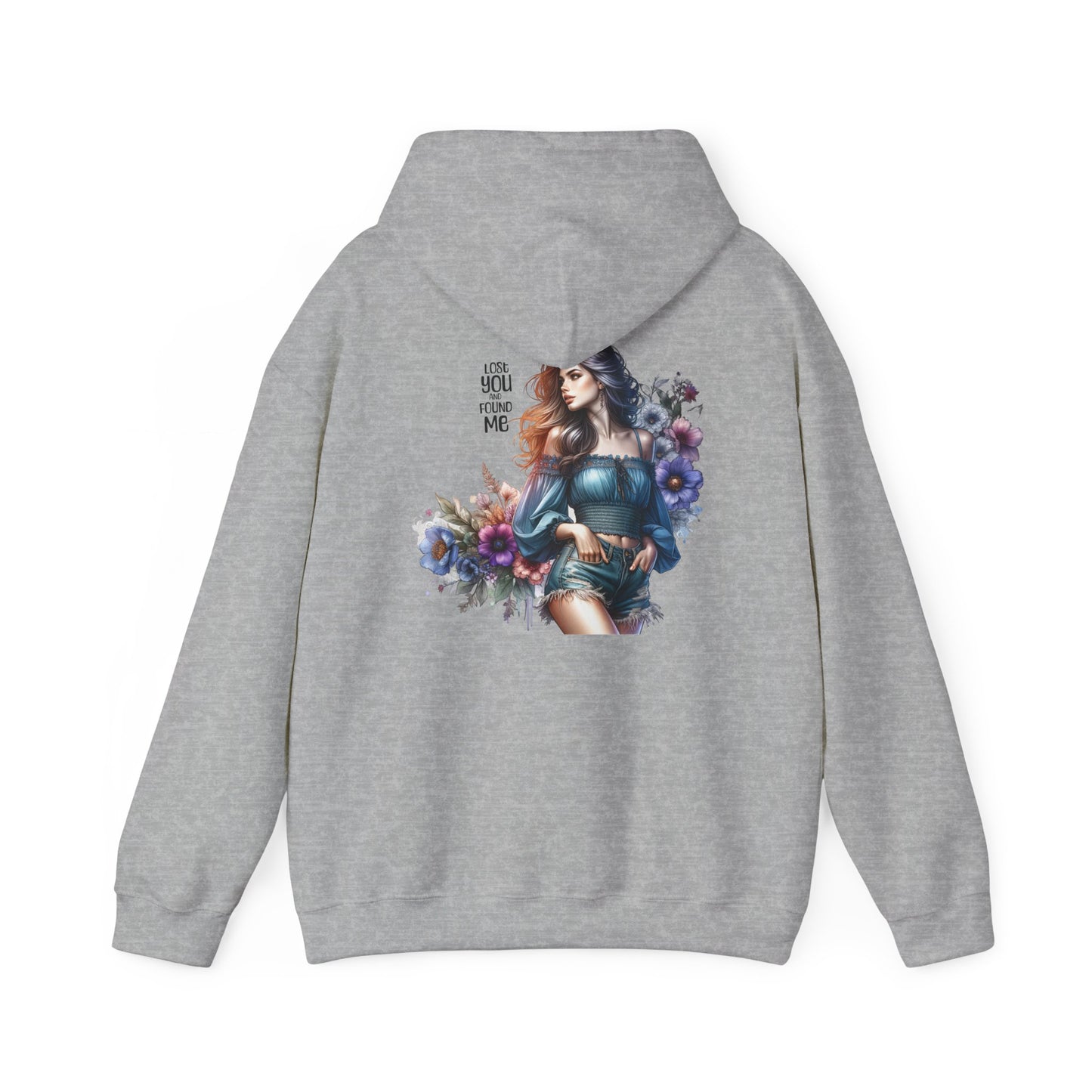 Breakup Hoodie - Unisex Hooded Sweatshirt Lost You and Found Me Design