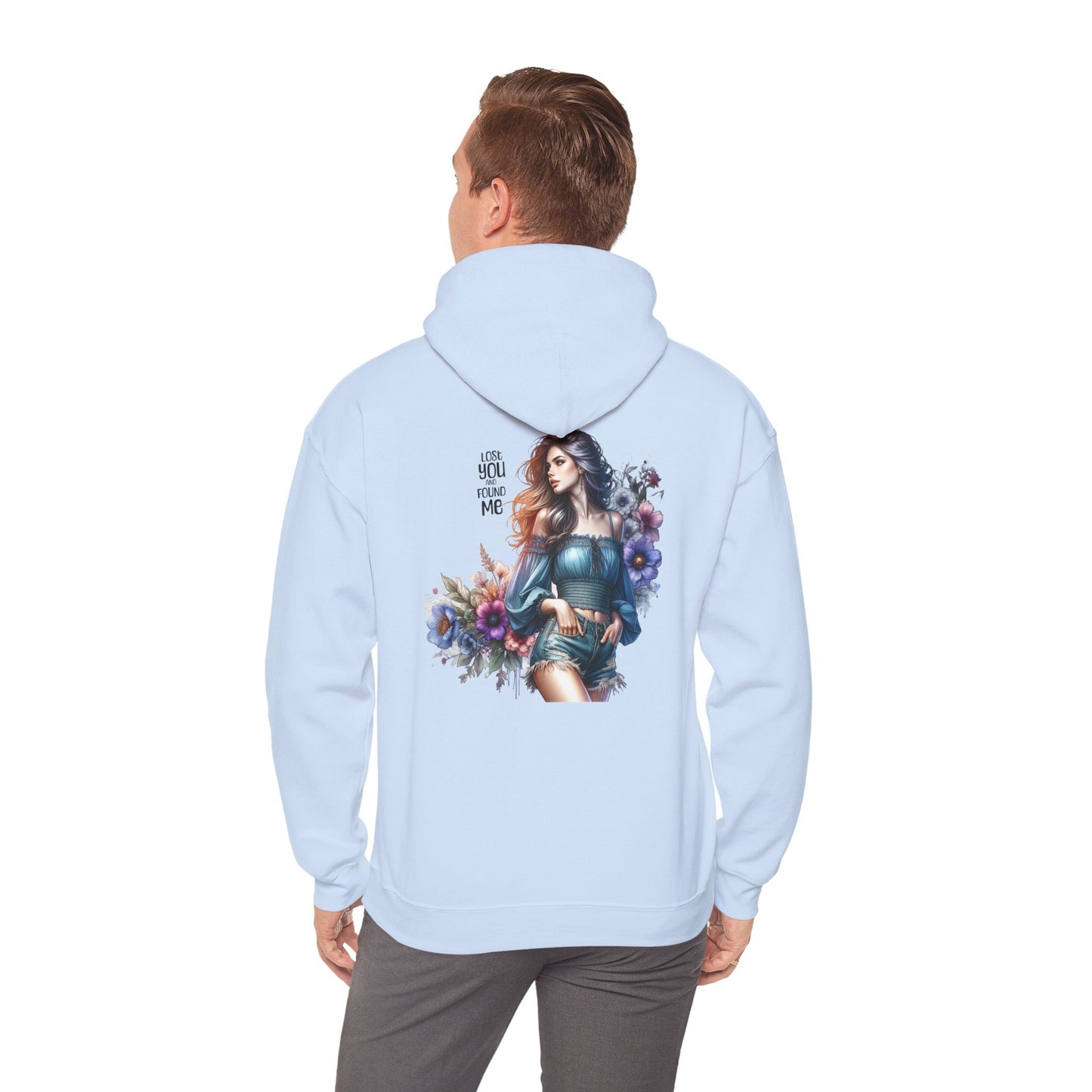 Breakup Hoodie - Unisex Hooded Sweatshirt Lost You and Found Me Design