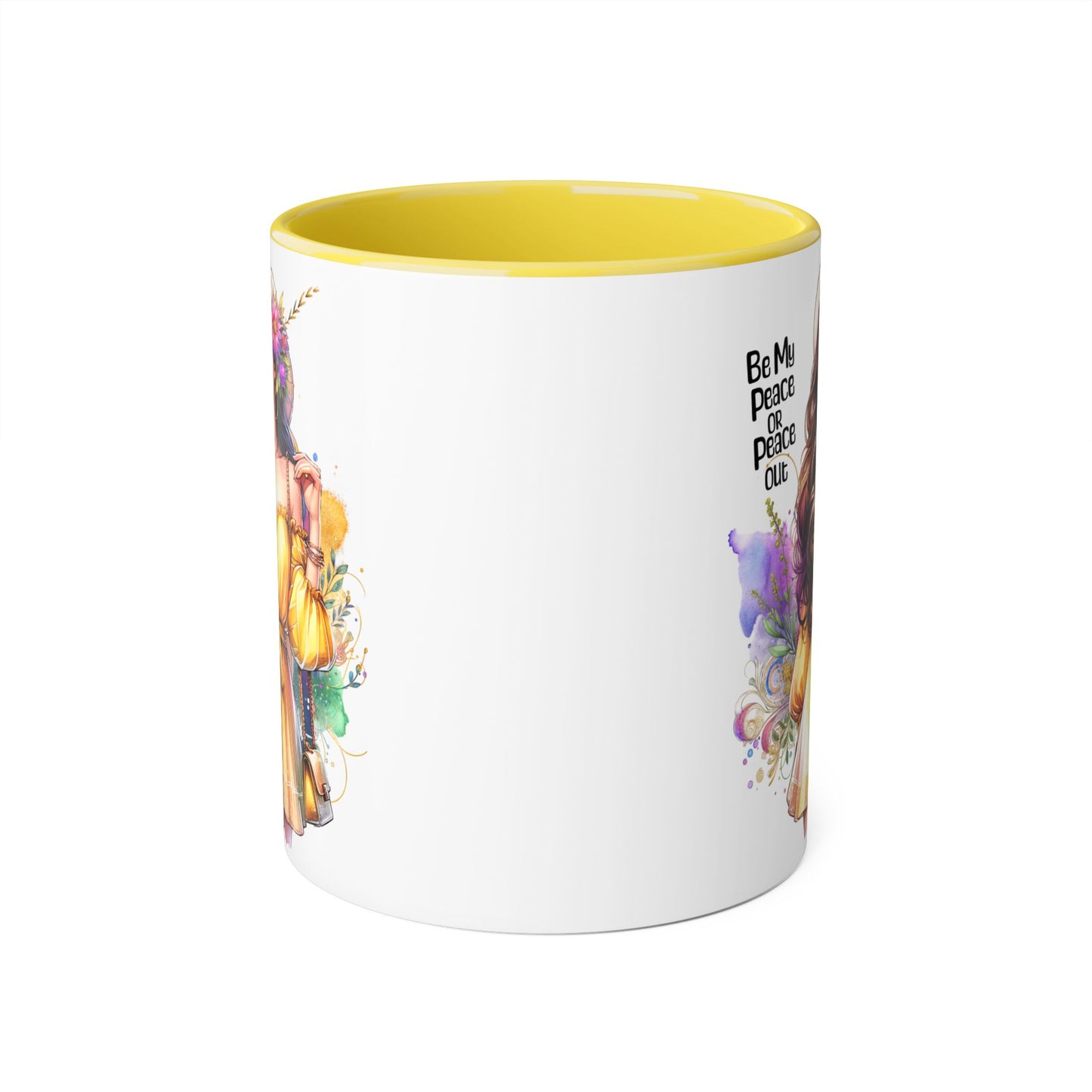 Mug - Be My Peace or Peace Out Accent Mug 11oz