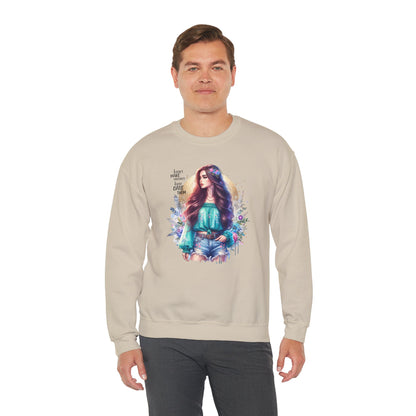 I Don`t  Make Mistakes, I Just Date Them Colorful Bohemian Crewneck Sweatshirt, Cozy Apparel, Unique Gift, Casual Wear, Inspirational Fashion, Artist Design