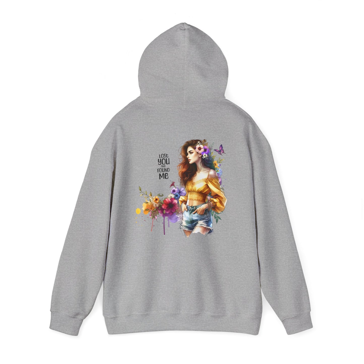 Breakup Hoodie - Unisex Hooded Sweatshirt Lost You and Found Me Design