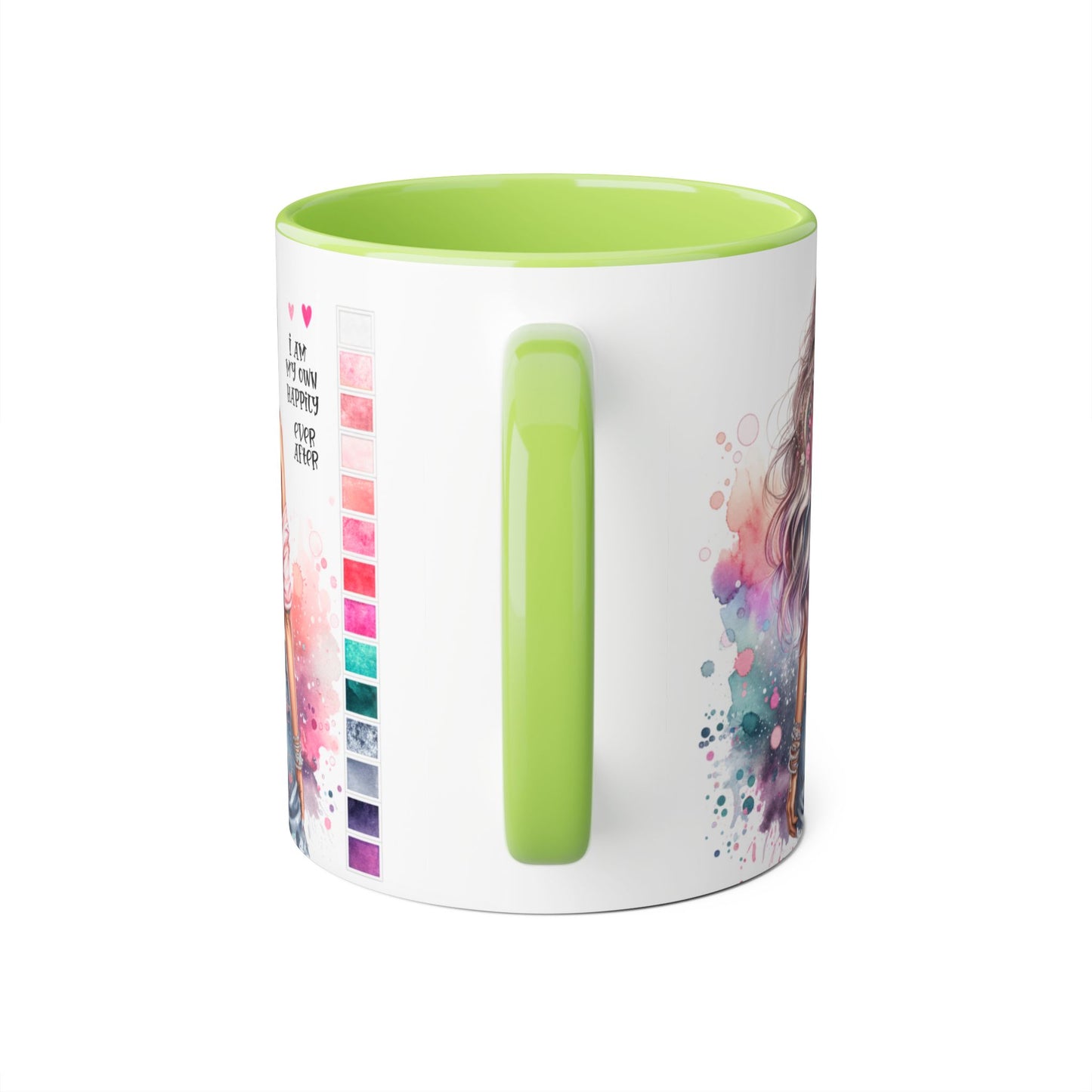 I Am My Own Happily Ever After Colorful Inspirational Accent Mug - Perfect for Coffee Lovers, Art Enthusiasts, Gift Ideas, Motivational Coffee Cup, Cozy Vibes