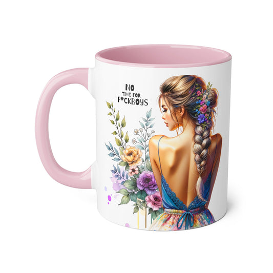 Funny Accent Mug - No Time For F*boys 11oz