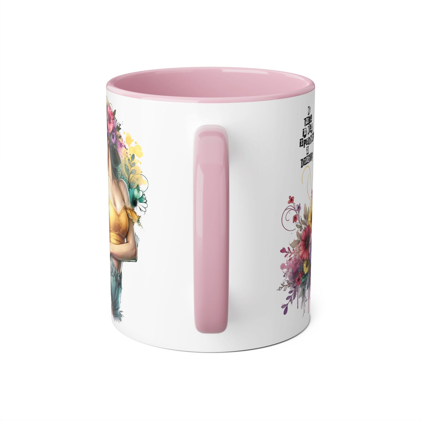 Funny Accent Mug - My Taste in Men is Probably a Disability Humor 11oz Cup