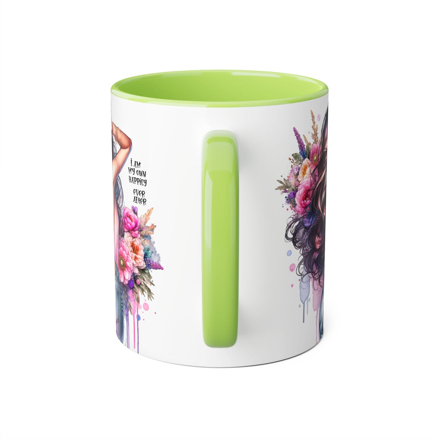 I Am My Own Happily Ever After Self-Love Floral Accent Mug - 11oz Inspirational Coffee Cup
