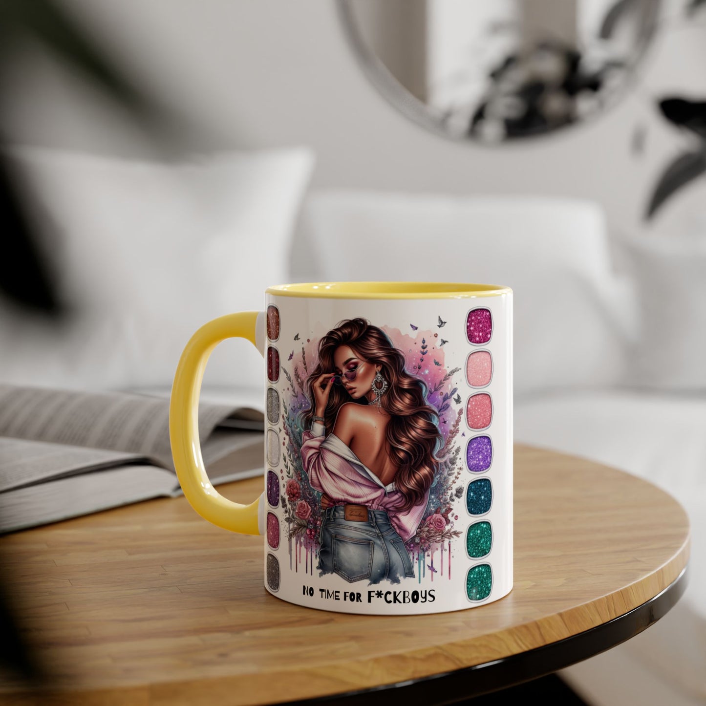 Funny Accent Mug - No Time For F*boys 11oz