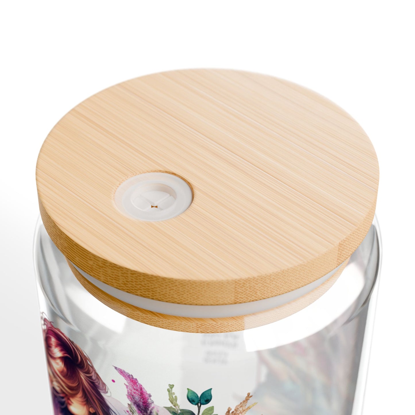 I Am My Own Happily Ever After Floral Sipper Glass, 16oz - Stylish Water Bottle for Everyday Use, Floral Drinkware, Summer Hydration, Eco-friendly Gift, Kitchen [...]