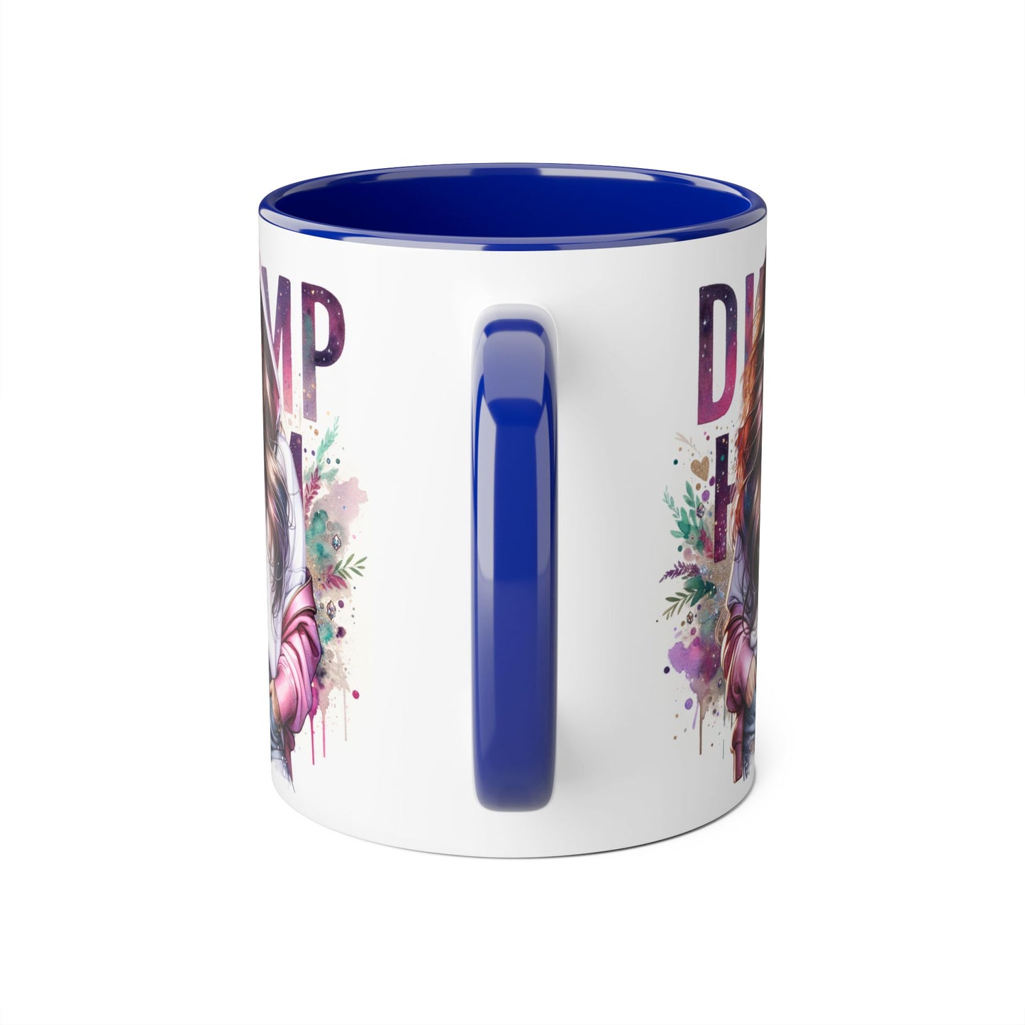 Colorful Dump Hair Mug | Trendy Coffee Cup, Unique Gift for Her, Inspirational Art, Fun Drinkware, Coffee Lovers