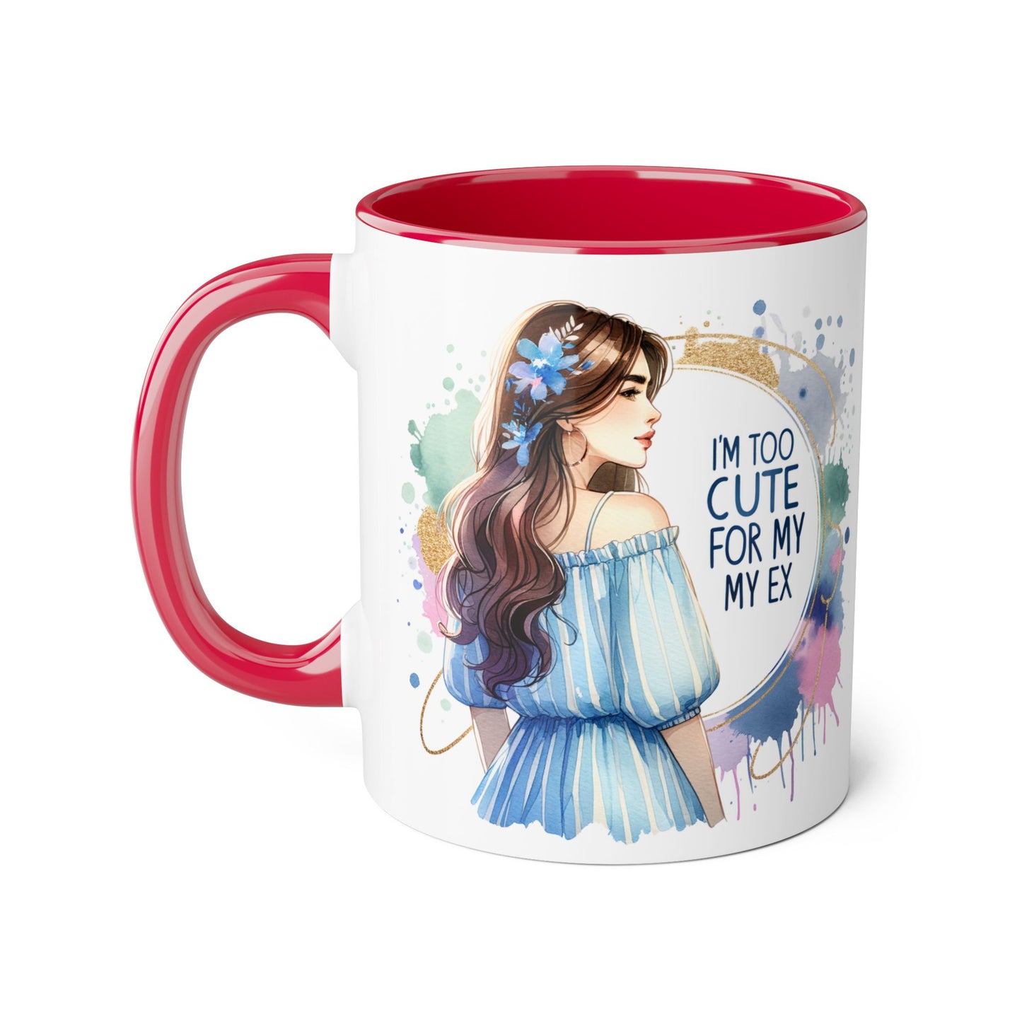 Cute Ex-Quote Accent Mug, Funny Gift for Best Friend, Coffee Lover, Unique kitchen Decor, Cute Quote Mug
