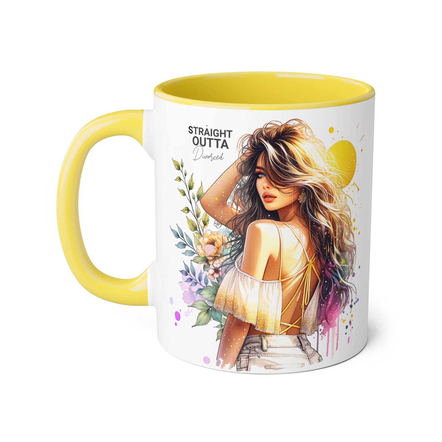 Artistic Accent Mug – Celebrate Your Creativity, Straight Outta Divorced Humoristic , Floral Design Coffee Cup, Perfect for Gifts & Home Decor, [...]