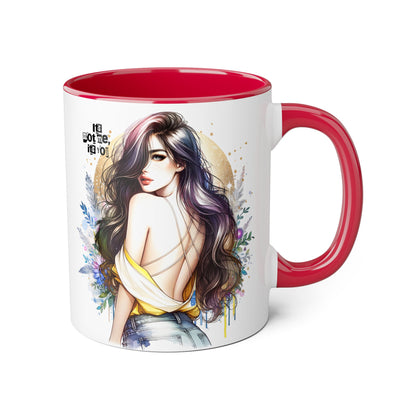It's Not Me, It's You Humoristic Artistic Accent Mug for Coffee Lovers, Floral Design Mug, Unique Gift for Her, Inspirational Mug, Kitchen Decor, Birthday Present