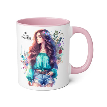 Funny Accent Mug - No Time For F*boys 11oz