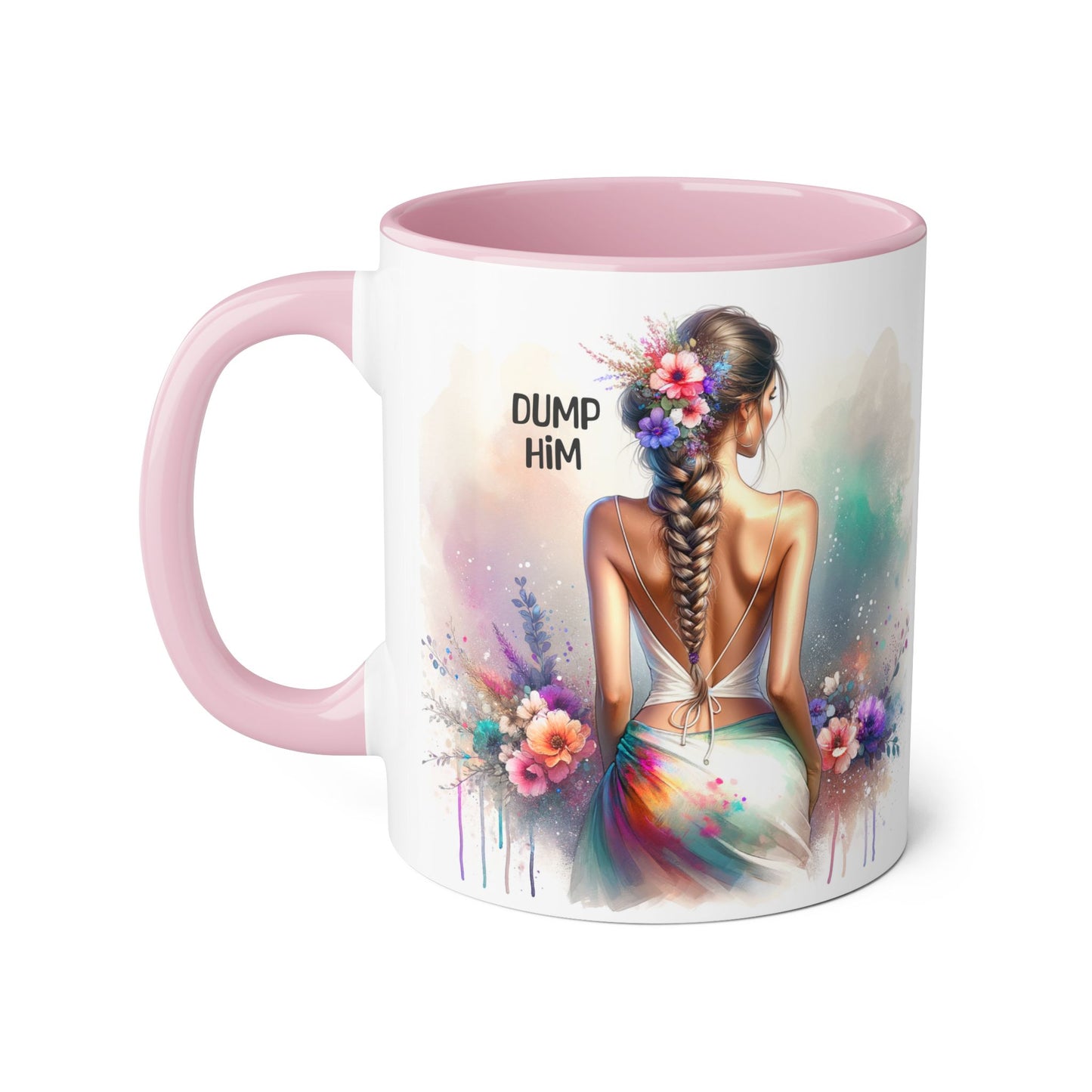 Dump Him Accent Mug