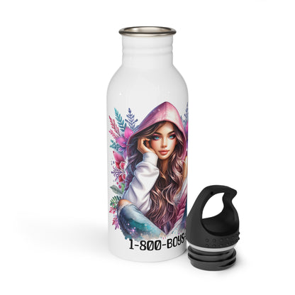 1-800-Boys-Lie Enchanted Stainless Steel Water Bottle, Personalized Travel Flask, Eco-Friendly Hydration, Gift for Her, Motivational Drinkware