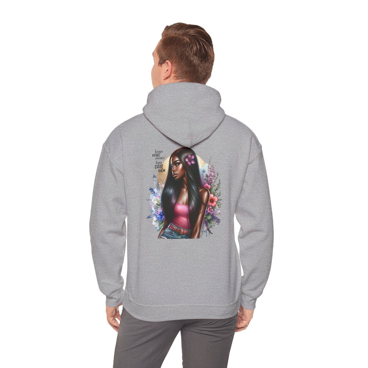 I Don`t  Make Mistakes, I Just Date Them Vibrant Art Hoodie - Unisex Heavy Blend™, Cozy Fashion, Gift for Her, Spring Vibes, Casual Streetwear, Perfect for Holidays