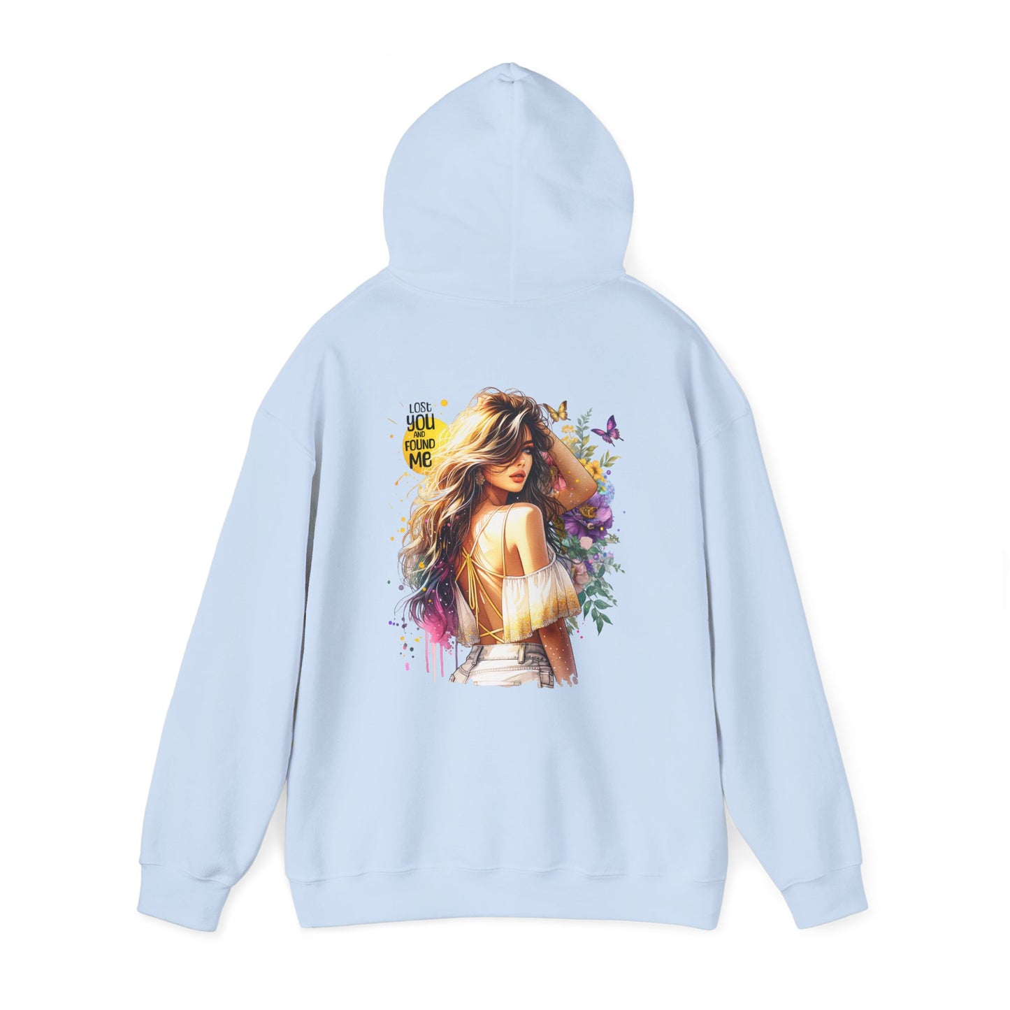 Breakup Hoodie - Unisex Hooded Sweatshirt Lost You and Found Me Design
