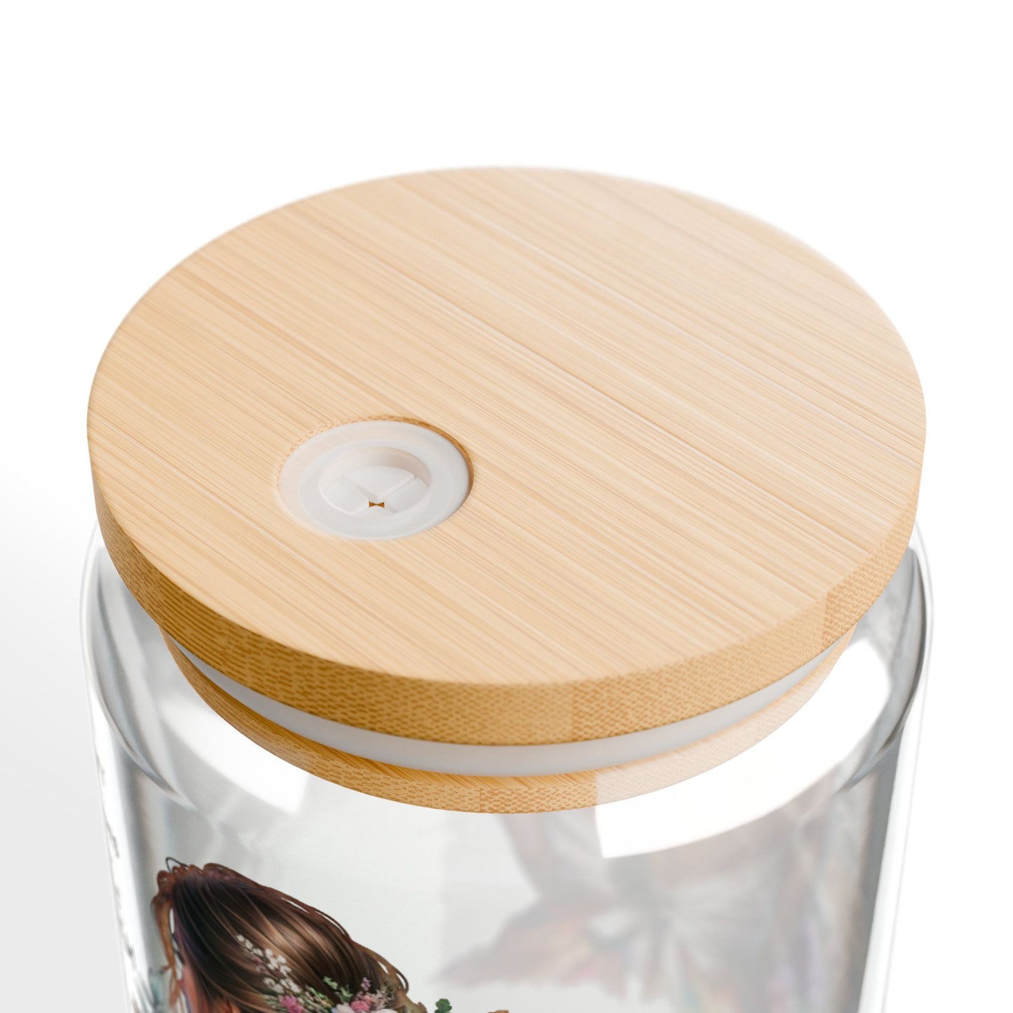 I Don't Make Mistakes, I Date Them Stylish Floral Sipper Glass with Straw, 16oz - Eco-friendly Drinkware, Perfect for Summer Sipping, Gift for Her, Home Bar Accessory