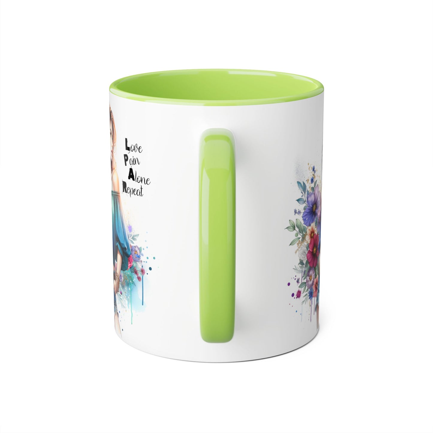 Floral Lover's Accent Mug - Celebrate Self-Love, Ideal Gift for Friends & Family, Perfect for Birthdays, Holidays, Cozy Moments