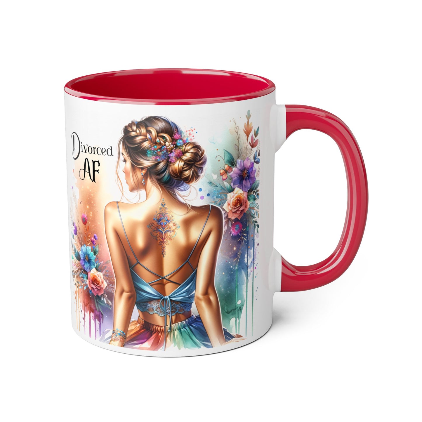 Divorced AF Accent Mug