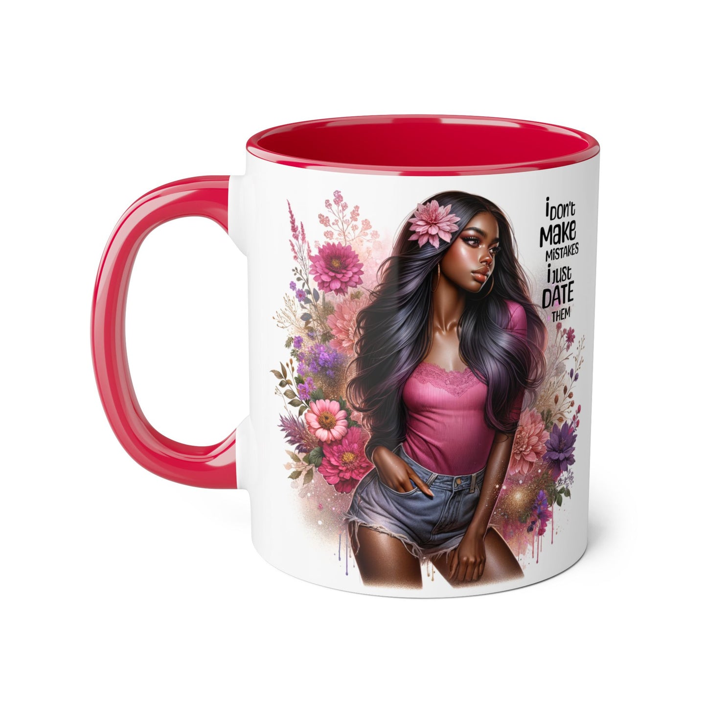 I Don't Make Mistakes, I Date Them Accent Mug