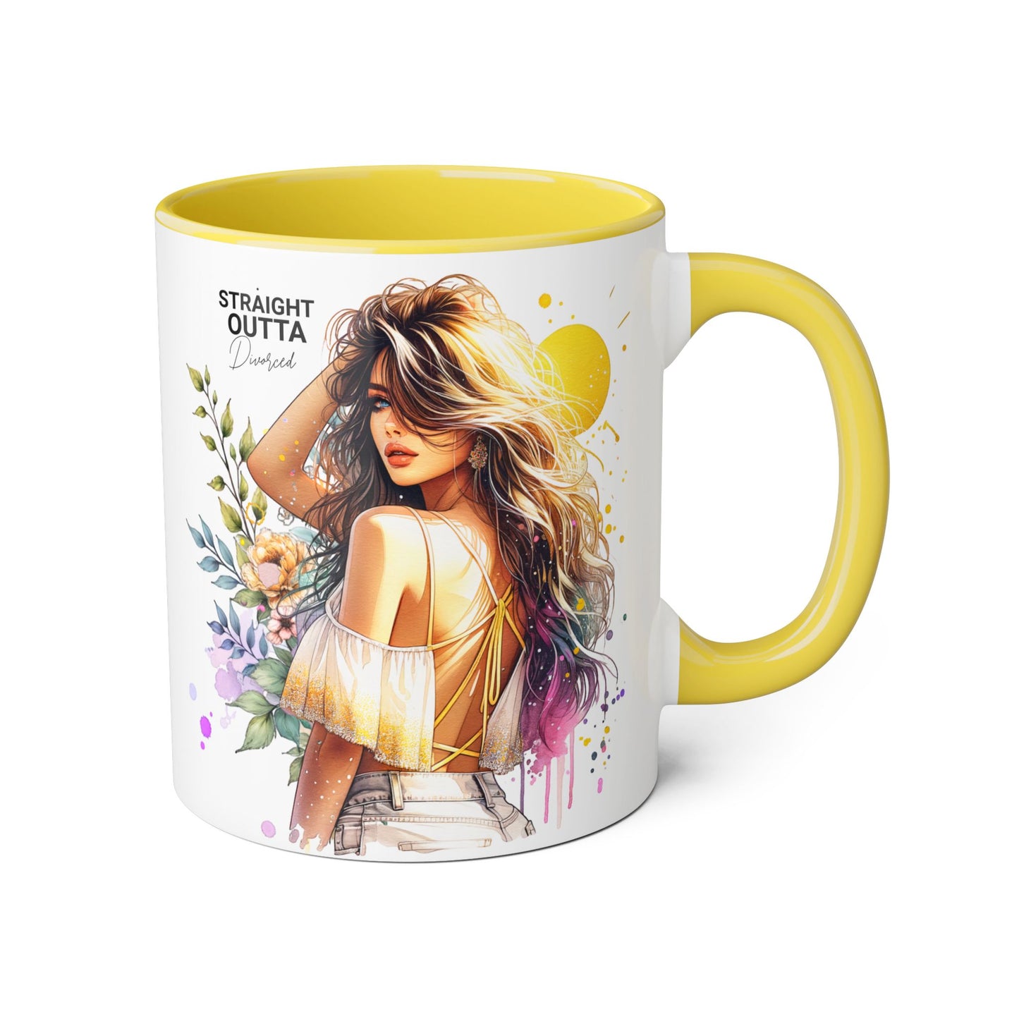 Artistic Accent Mug – Celebrate Your Creativity, Straight Outta Divorced Humoristic , Floral Design Coffee Cup, Perfect for Gifts & Home Decor, [...]