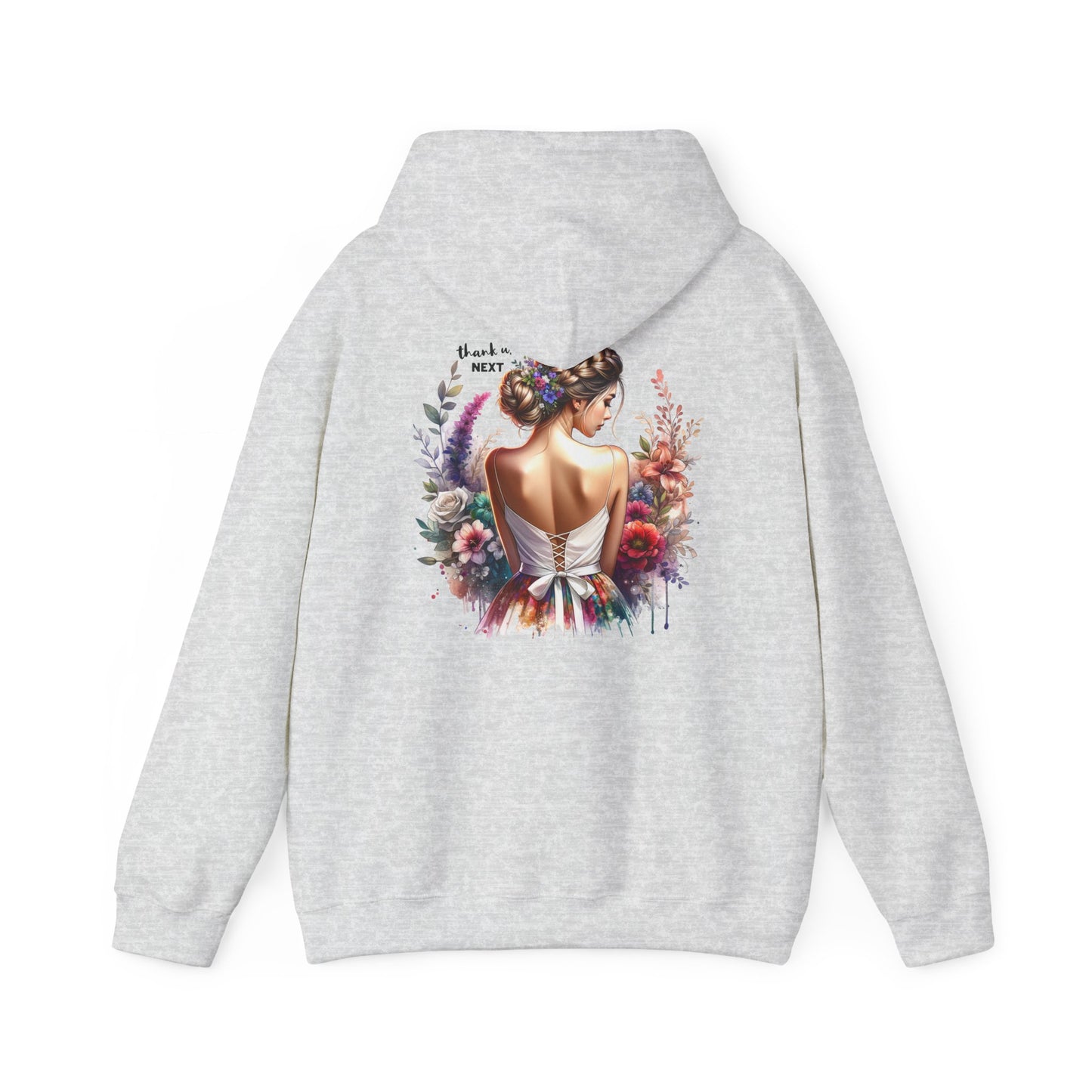 Thank U, Next Elegant Floral Hoodie for Women - Cozy Unisex Sweatshirt for Everyday Wear, Gift for Her, Art-Inspired Sweatshirt, Fashionable [...]