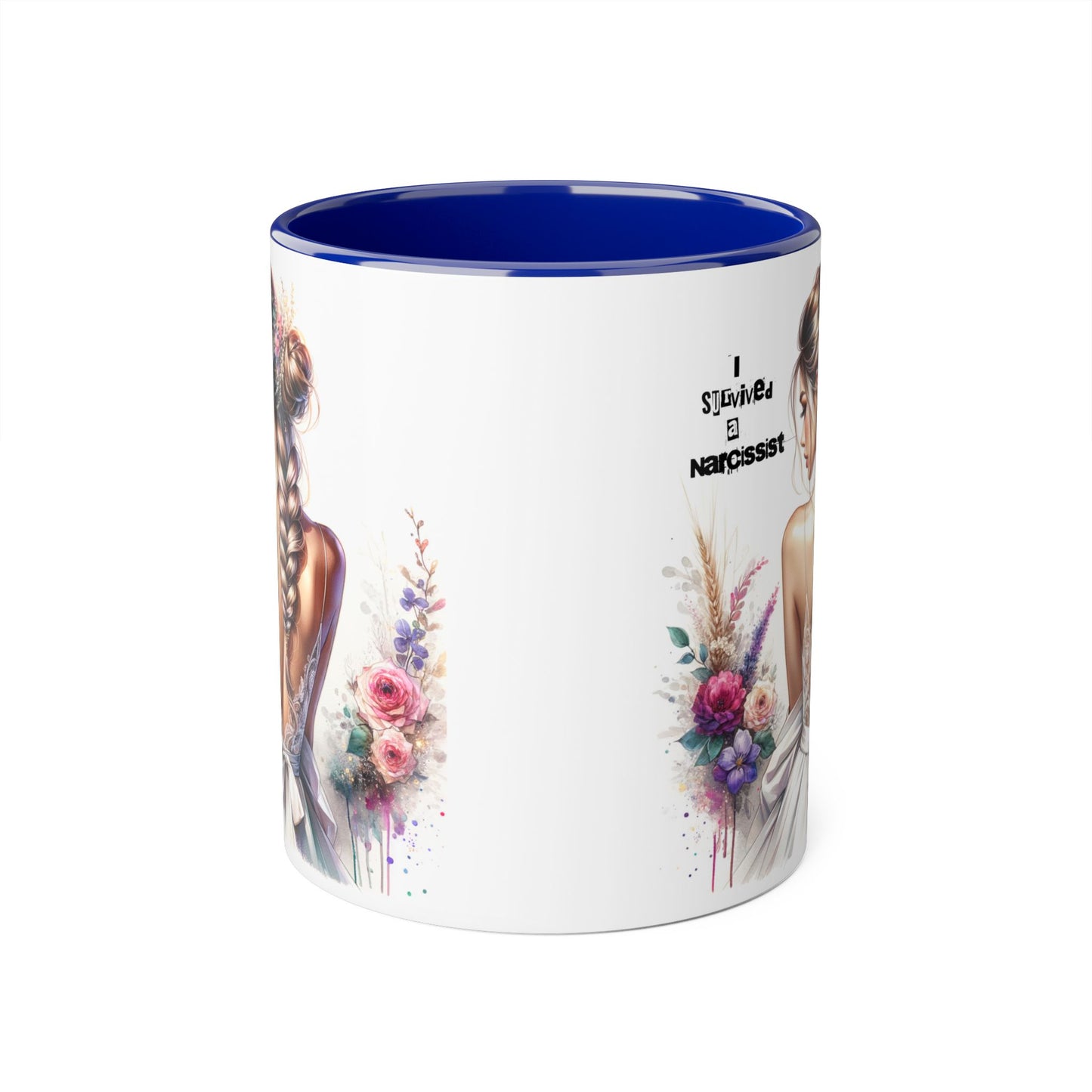 Elegant Floral Accent Mug, Trending Gift for Coffee Lovers, Beautiful Art Mug, Unique Home Decor, Perfect for Birthdays or Weddings