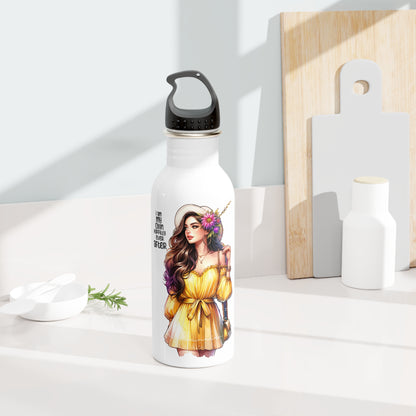 I Am My Own Happily Ever After Stylish Stainless Steel Water Bottle | Eco-Friendly & Reusable | Perfect for Gifts, Hiking, Gym, Yoga, Travel