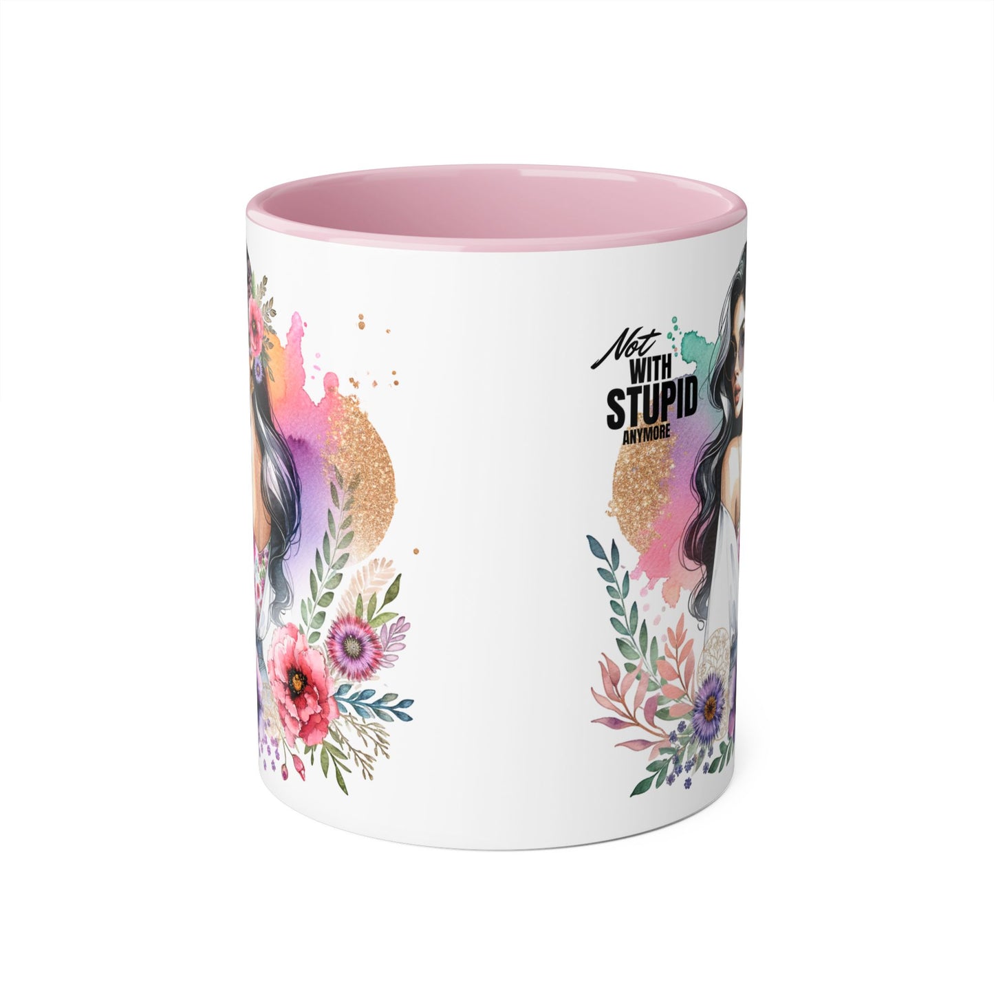 Mug - Not With Stupid Anymore Humoristic 11oz Accent Mug