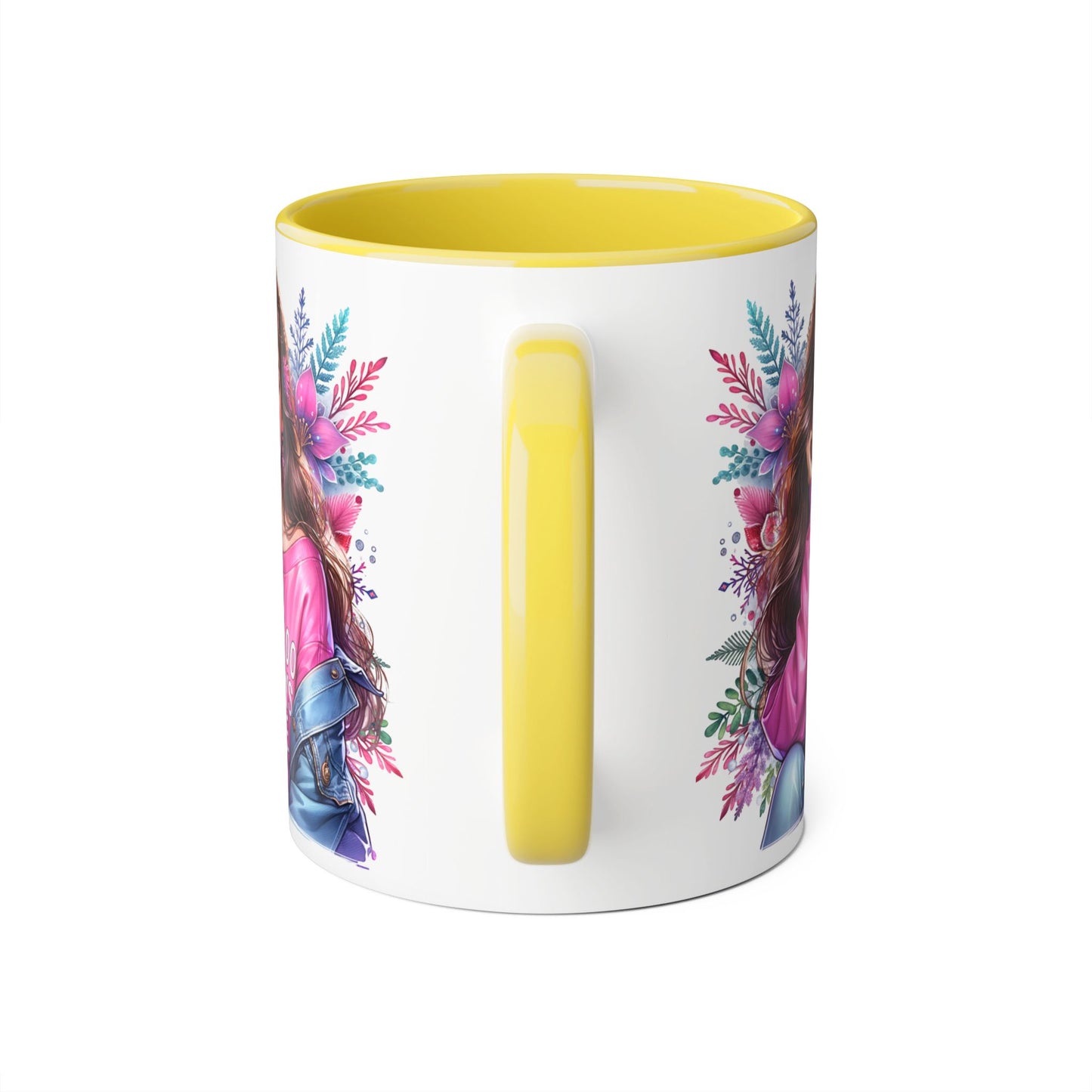 1-800-BOYS-LIE Chic Floral Accent Mug - Perfect Gift for Tea Lovers, Stylish Drinkware, Coffee Cup for Her, Women's Empowerment Decor, Trendy Floral Mug