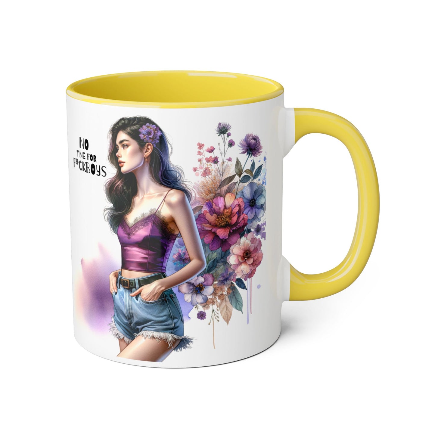 Funny Accent Mug - No Time For F*boys 11oz