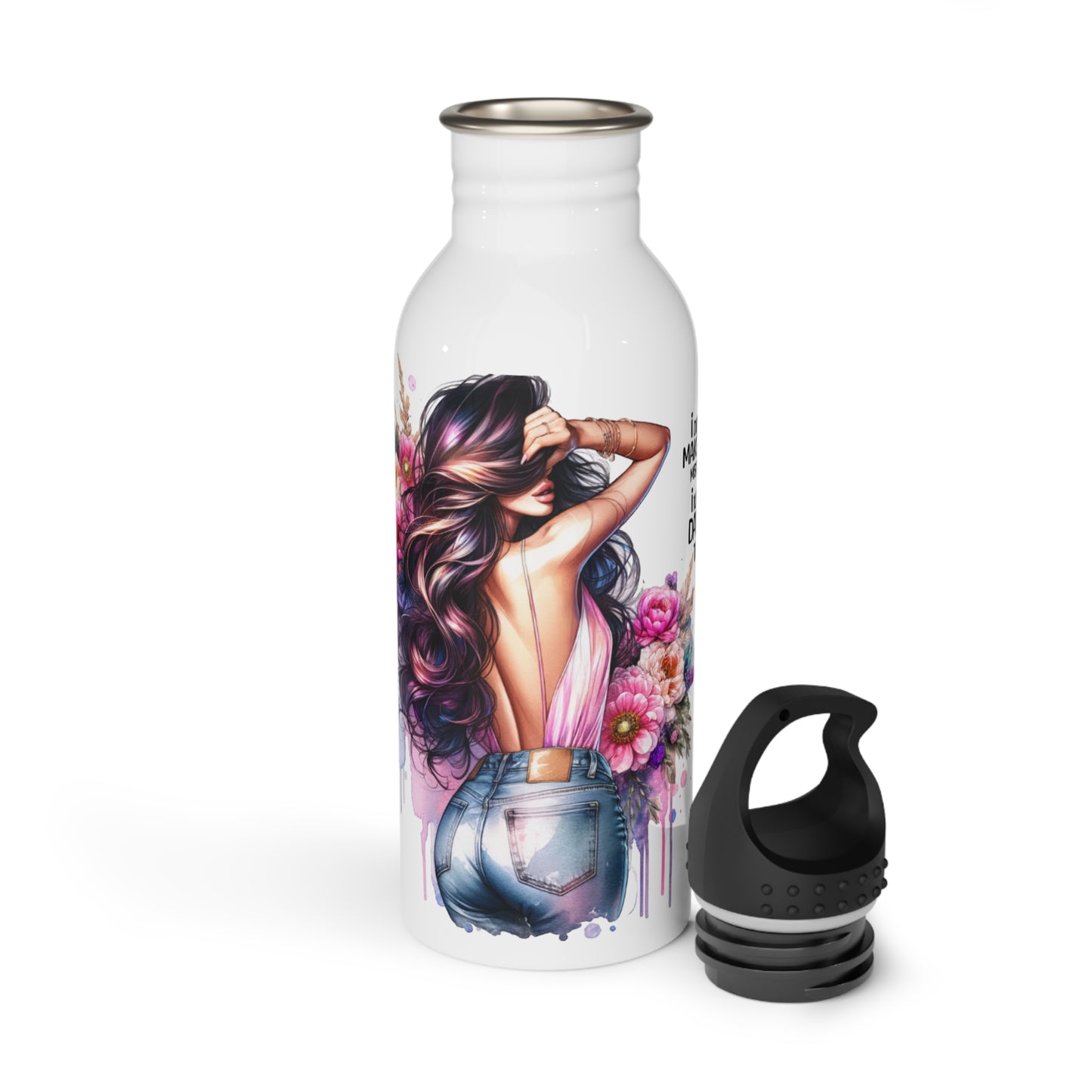 I Don't Make Mistakes, I Date Them Stylish Floral Stainless Steel Water Bottle, Cute Water Bottle, Motivational Gift, Eco-Friendly Hydration, Fitness Lover Gift, Summer [...]