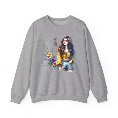 I Don't Make Mistakes, I Just Date Them Floral Graphic Crewneck Sweatshirt, Cozy Casual Wear, Boho Sweatshirt, Gift for Her, Fall Fashion Must-Have