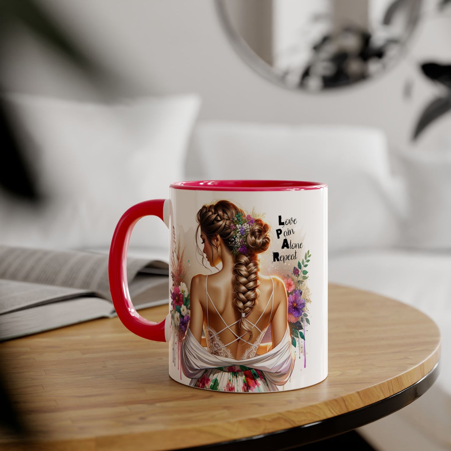 Inspirational Accent Mugs for Coffee Lovers, Beautiful Art, Gift for Friends, Motivational Quotes, Home Decor, Unique Office Mugs