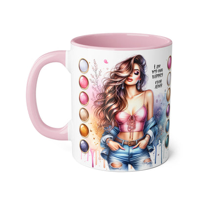 I Am My Own Happily Ever After  Accent Mug - 11oz Artist Coffee Cup for Creative Souls