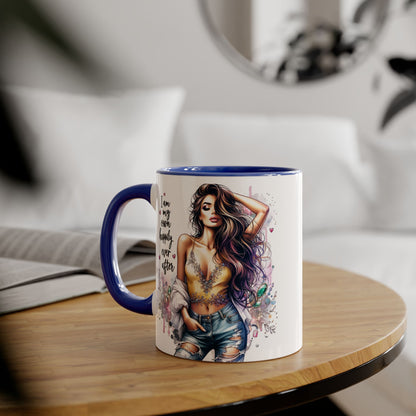Inspirational Accent Mug - "I Am My Own Happily Ever After" 11oz Coffee Cup
