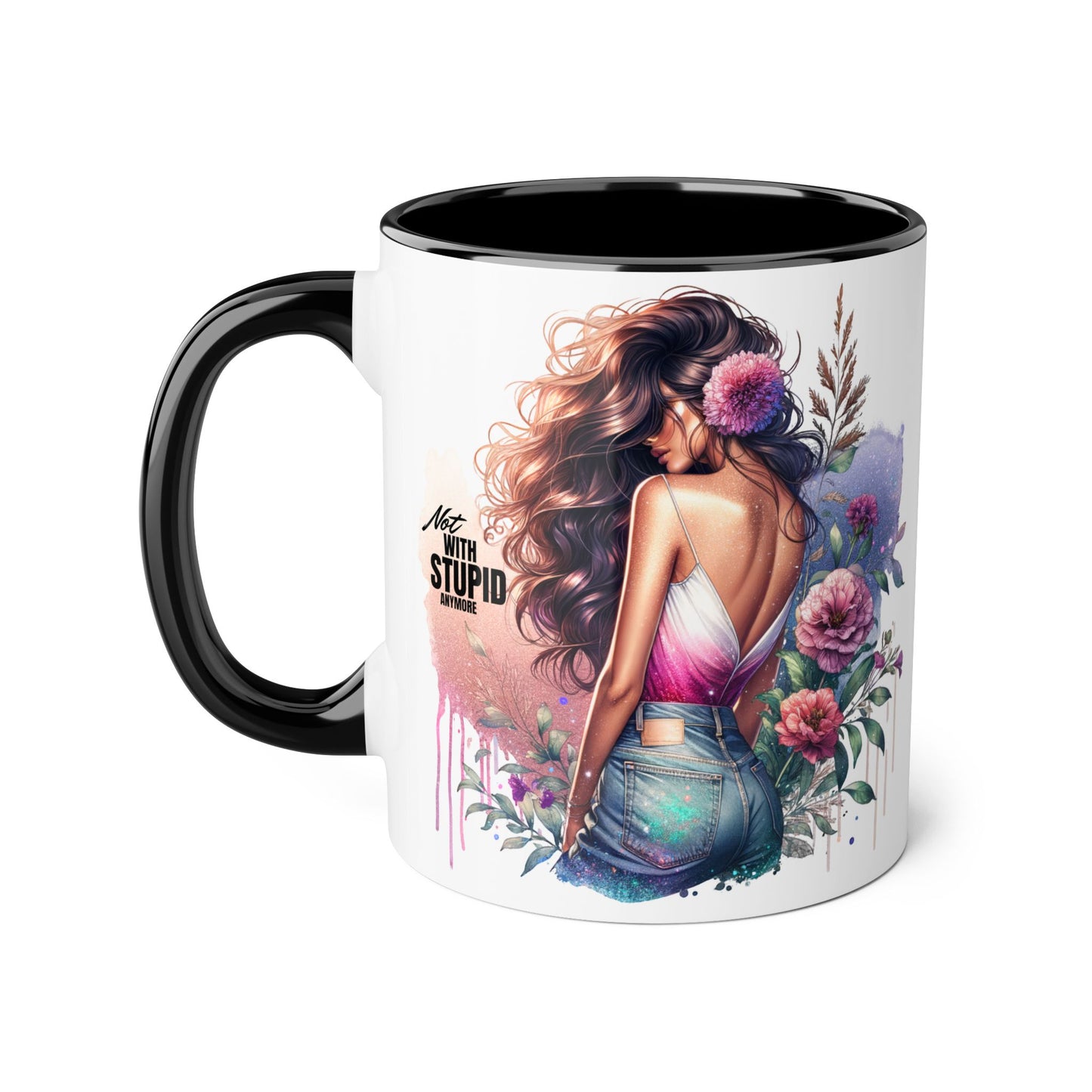Mug - Not With Stupid Anymore Humoristic 11oz Accent Mug