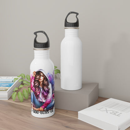 1-800-Boys-Lie Chic Stainless Steel Water Bottle with Artistic Design, Trendy Reusable Bottle, Eco-Friendly Gift, Perfect for College Students, [...]