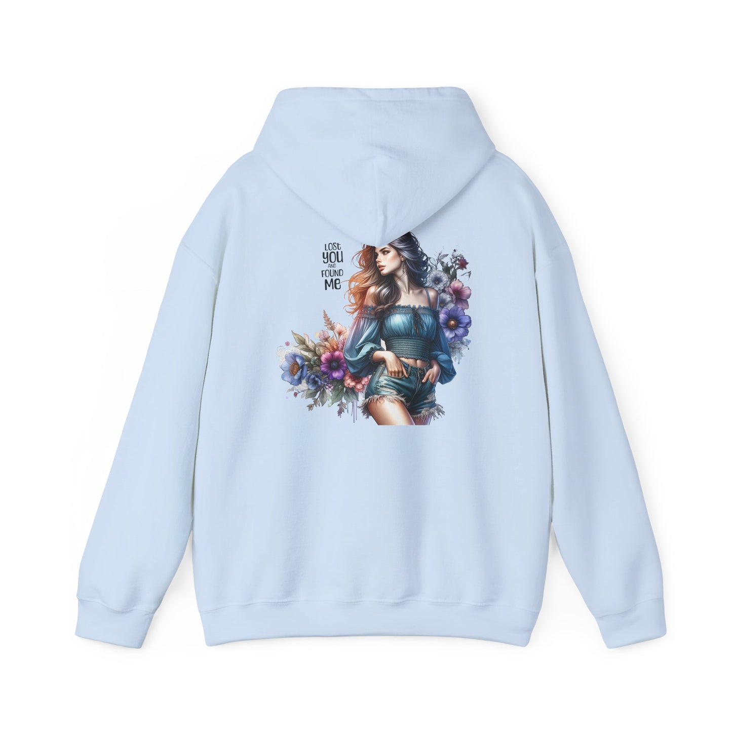 Breakup Hoodie - Unisex Hooded Sweatshirt Lost You and Found Me Design