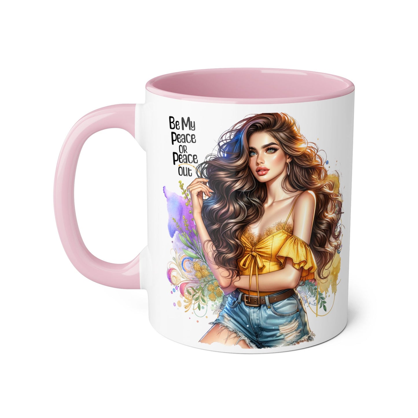Mug - Be My Peace or Peace Out Accent 11oz
